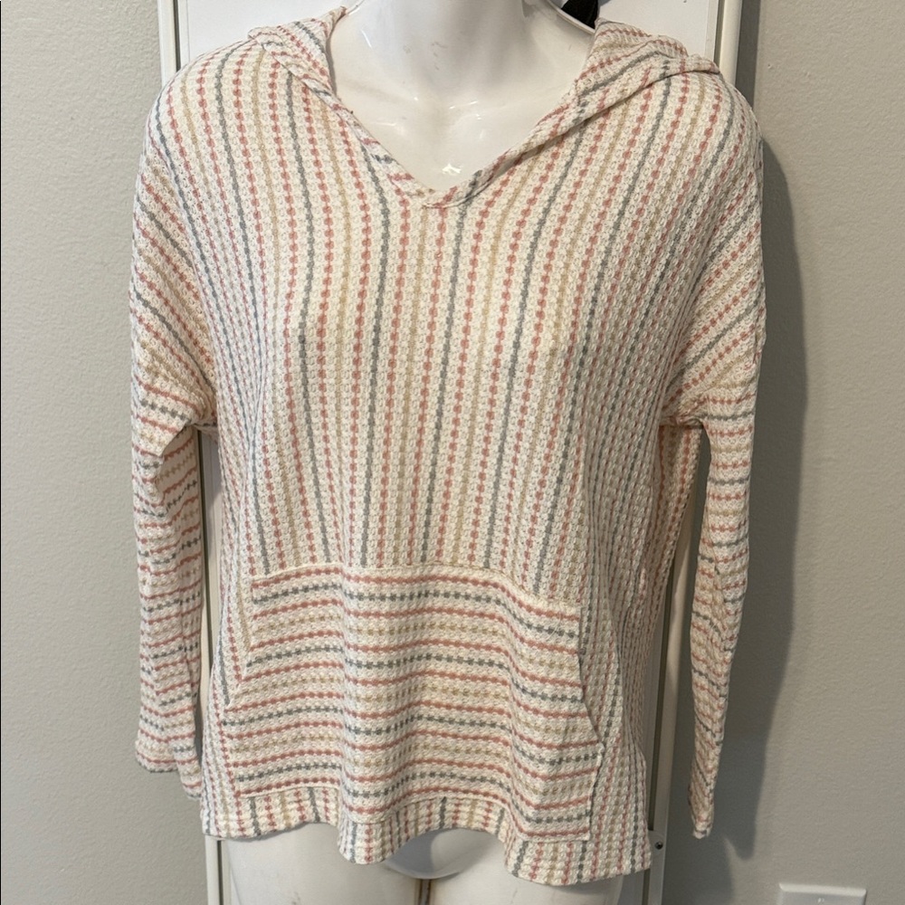 Paper Crane Anthropologie Striped Hooded Women's Top